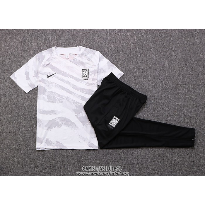 Chandal del Corea del Sur Manga Corta 2022/2023 Blanco